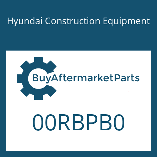 Hyundai Construction Equipment 00RBPB0 - O-Ring