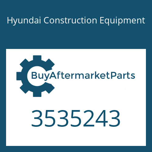 3535243 Hyundai Construction Equipment Gasket-Adapter