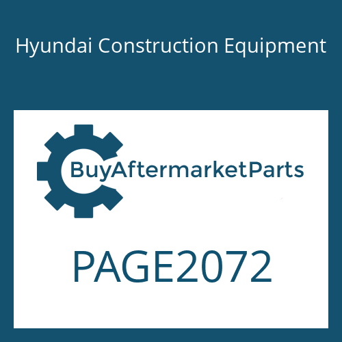 Hyundai Construction Equipment PAGE2072 - Change Of Page