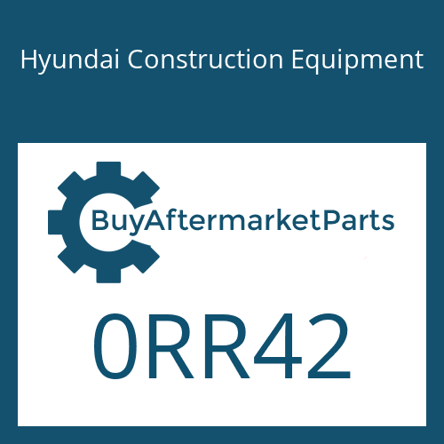 Hyundai Construction Equipment 0RR42 - Ring-Snap