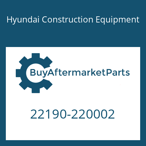 Hyundai Construction Equipment 22190-220002 - Seal-Washer,22s