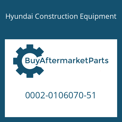 Hyundai Construction Equipment 0002-0106070-51 - H/SOCKET BOLT