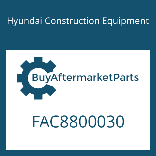 Hyundai Construction Equipment FAC8800030 - PLUG