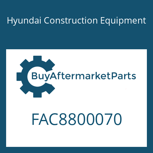 Hyundai Construction Equipment FAC8800070 - SEAL-OIL