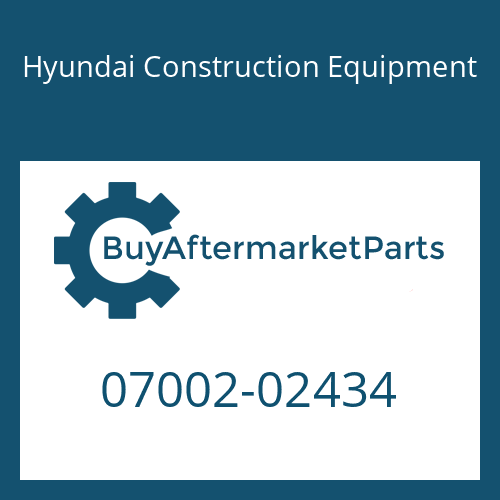 07002-02434 Hyundai Construction Equipment O-Ring