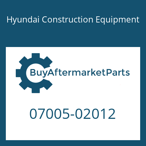 07005-02012 Hyundai Construction Equipment Washer