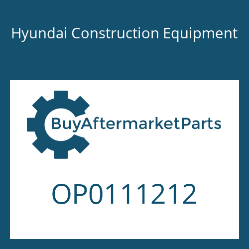 Hyundai Construction Equipment OP0111212 - HOUSING