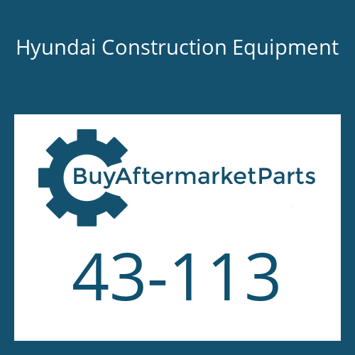 Hyundai Construction Equipment 43-113 - O-Ring