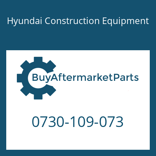Hyundai Construction Equipment 0730-109-073 - Washer-Thrust