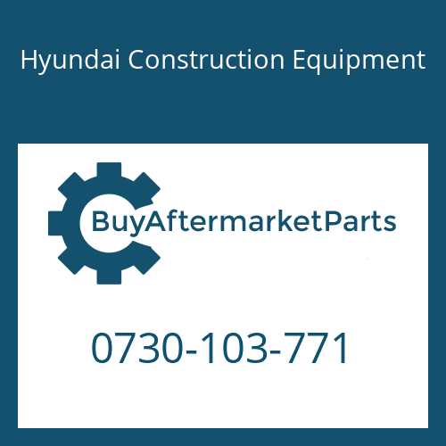 Hyundai Construction Equipment 0730-103-771 - Washer