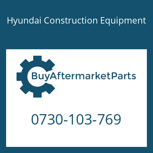 Hyundai Construction Equipment 0730-103-769 - Washer