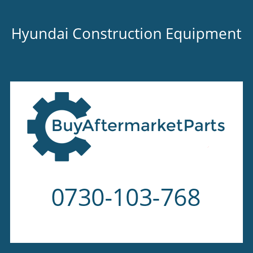 Hyundai Construction Equipment 0730-103-768 - Washer