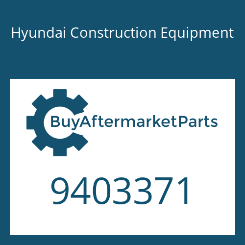 9403371 Hyundai Construction Equipment PLUG