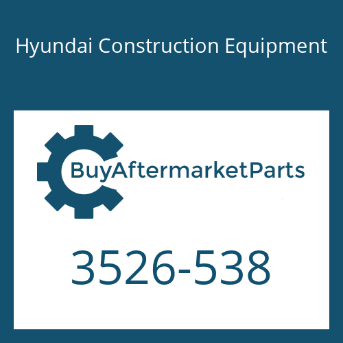 3526-538 Hyundai Construction Equipment CAP