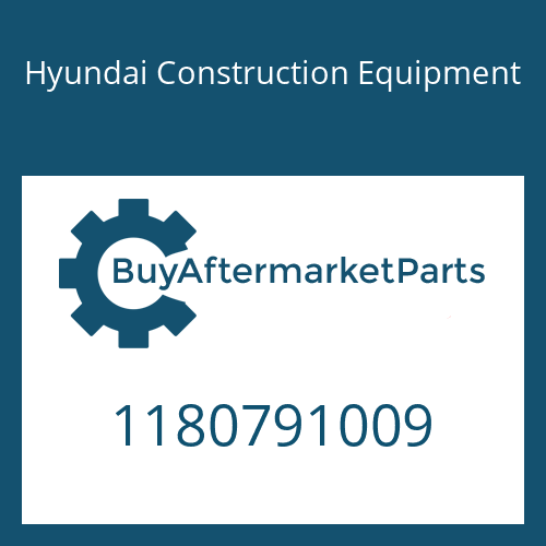 Hyundai Construction Equipment 1180791009 - PLUG