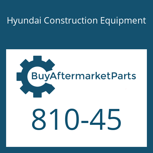 Hyundai Construction Equipment 810-45 - CAP-DUCT