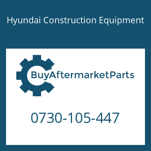 0730-105-447 Hyundai Construction Equipment Shim(0.95)