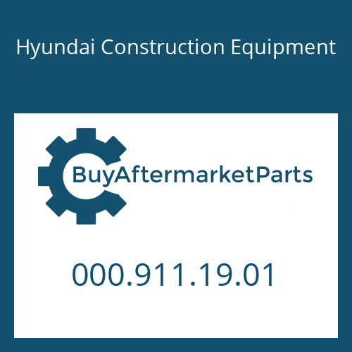 Hyundai Construction Equipment 000.911.19.01 - Boss