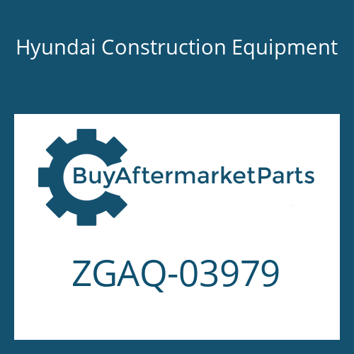 Hyundai Construction Equipment ZGAQ-03979 - GEAR