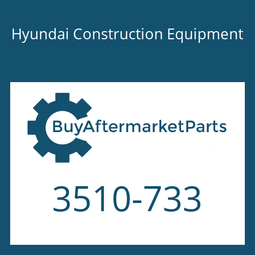 Hyundai Construction Equipment 3510-733 - Plunger Assy