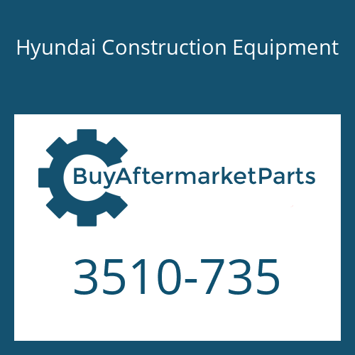 Hyundai Construction Equipment 3510-735 - PLUNGER ASSY