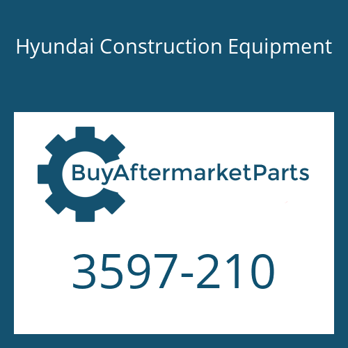Hyundai Construction Equipment 3597-210 - SPACER