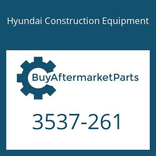 Hyundai Construction Equipment 3537-261 - Make Up Valve