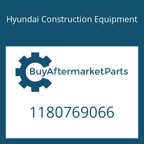 Hyundai Construction Equipment 1180769066 - ORIFICE