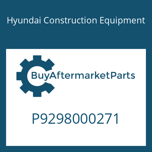 Hyundai Construction Equipment P9298000271 - Nut-Hex
