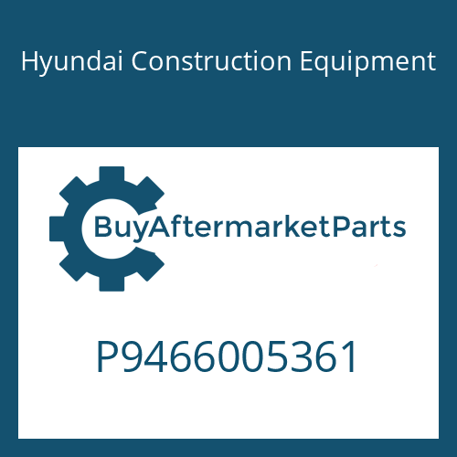 Hyundai Construction Equipment P9466005361 - Plug