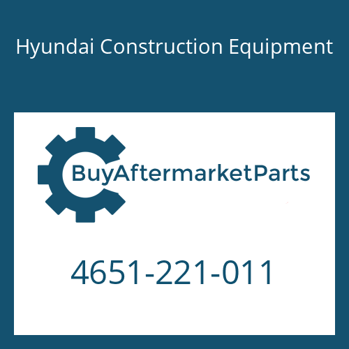 Hyundai Construction Equipment 4651-221-011 - PIPE-OIL