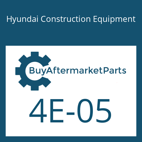 Hyundai Construction Equipment 4E-05 - Washer-Lock