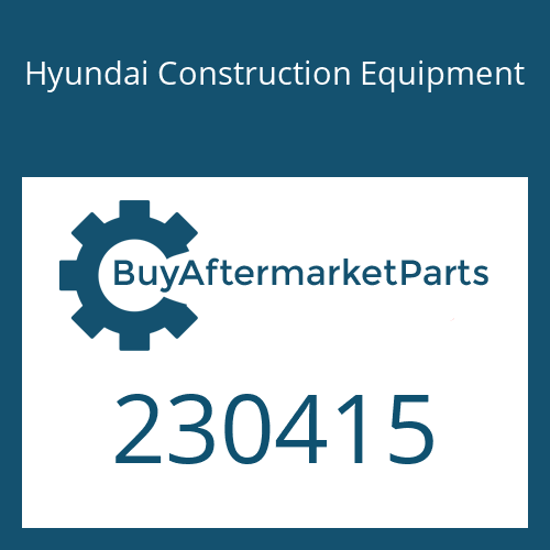 Hyundai Construction Equipment 230415 - Spring-Centering