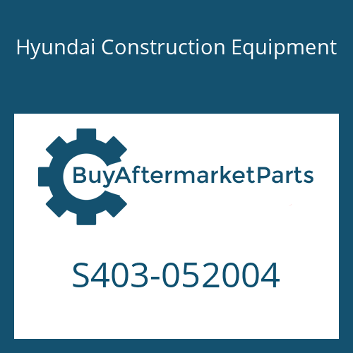 Hyundai Construction Equipment S403-052004 - WASHER-PLAIN