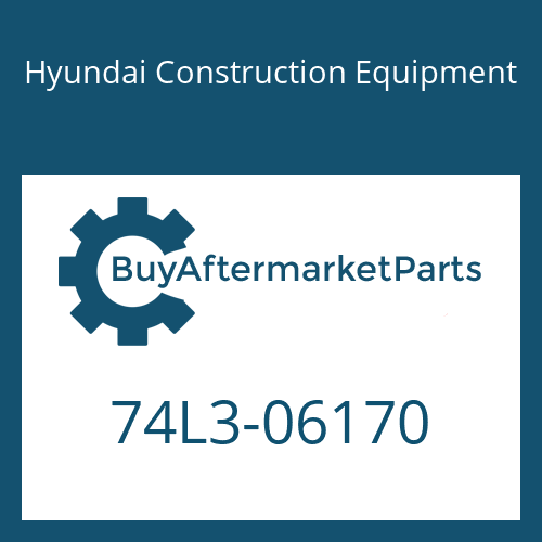Hyundai Construction Equipment 74L3-06170 - PAD-RUBBER