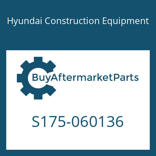 Hyundai Construction Equipment S175-060136 - SCREW-SOCKET