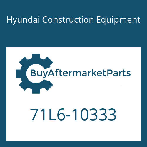Hyundai Construction Equipment 71L6-10333 - PLATE ASSY-BOTTOM
