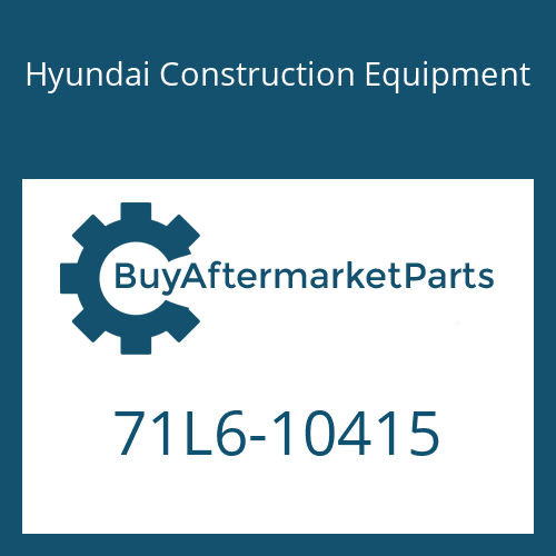 Hyundai Construction Equipment 71L6-10415 - COVER-FLOORMAT