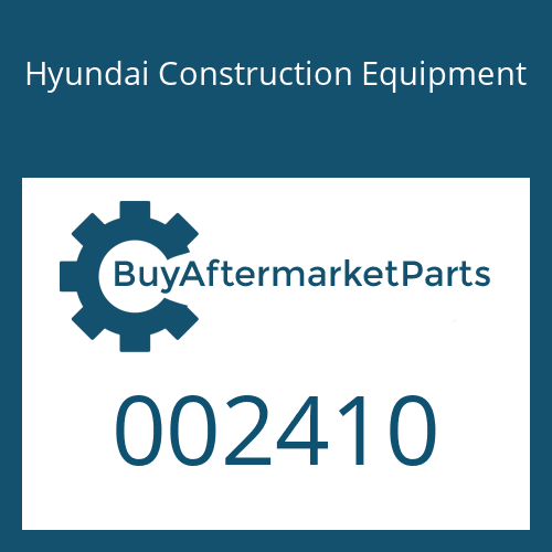 Hyundai Construction Equipment 002410 - O-RING