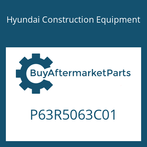 Hyundai Construction Equipment P63R5063C01 - GEAR-DRIVE