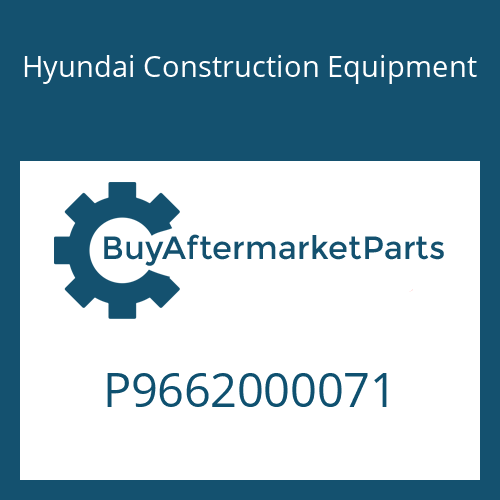 Hyundai Construction Equipment P9662000071 - Washer
