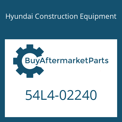Hyundai Construction Equipment 54L4-02240 - PLATE
