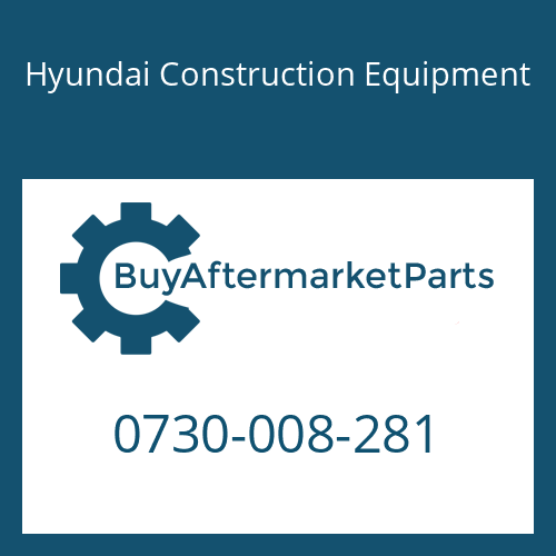 Hyundai Construction Equipment 0730-008-281 - Shim(5.1)