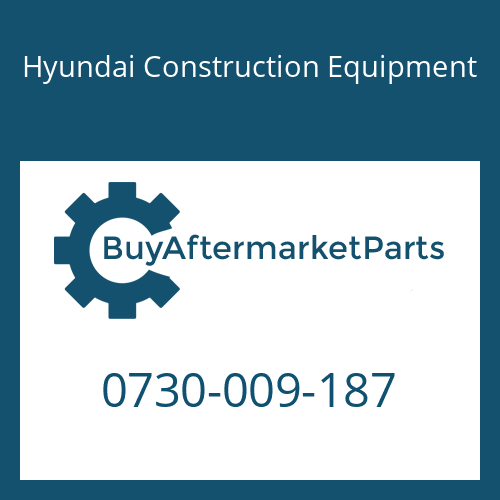 Hyundai Construction Equipment 0730-009-187 - SHIM(5.2)