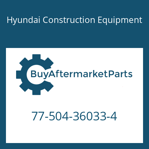 77-504-36033-4 Hyundai Construction Equipment Hose-High Pressure