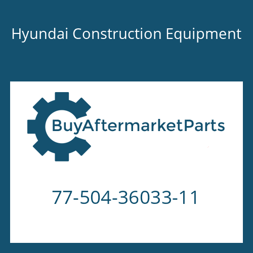 Hyundai Construction Equipment 77-504-36033-11 - Hose-High Pressure