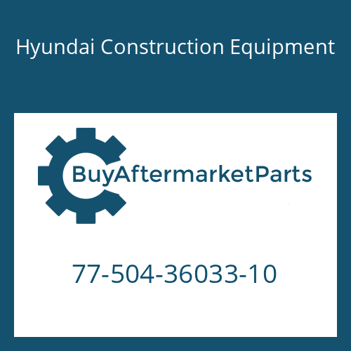 Hyundai Construction Equipment 77-504-36033-10 - HOSE-H/PRESSURE
