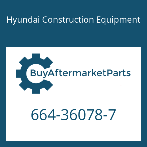 Hyundai Construction Equipment 664-36078-7 - Socket