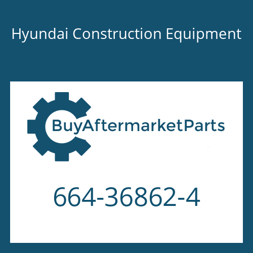 Hyundai Construction Equipment 664-36862-4 - Plug