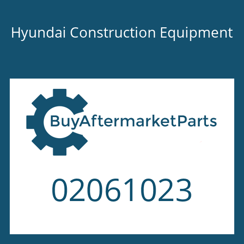 Hyundai Construction Equipment 02061023 - SCREW-CAP